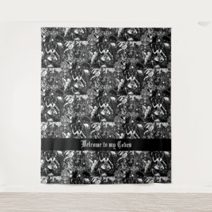 Tapete De Parede Casa de Testemunhas com Raparigas Ciganas e Morceg