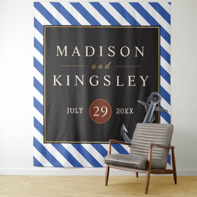 Tapete De Parede Casamento à vela de barcos náuticos Anchor fabulos (In Situ)