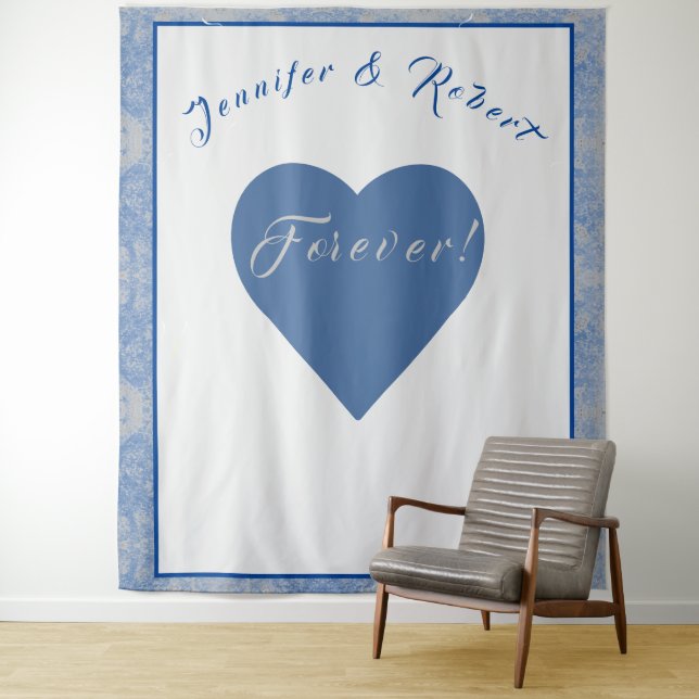 Tapete De Parede Casamento de Mármore Azul e Cinza (In Situ)