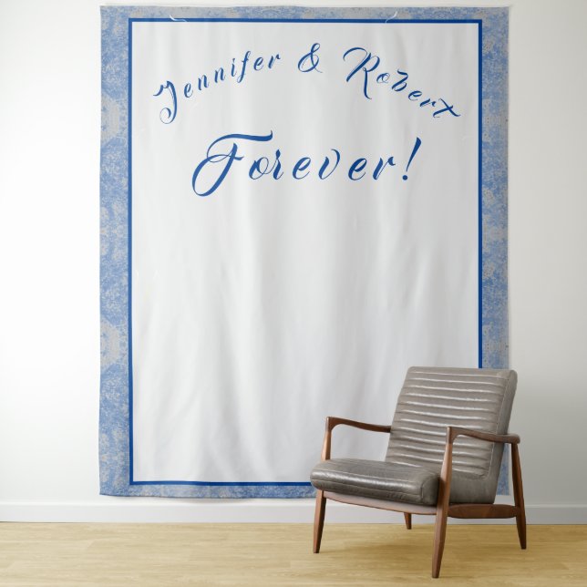 Tapete De Parede Casamento de Mármore Azul e Cinza (In Situ)