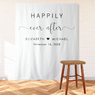 Tapete De Parede Casamento Elegante Felizes Para Sempre