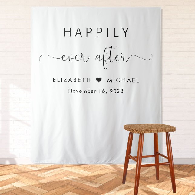Tapete De Parede Casamento Elegante Felizes Para Sempre (Criador carregado)