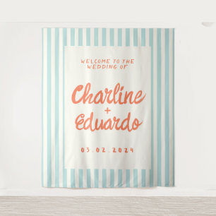 Tapete De Parede Casamento Listrado Retro Pastel 
