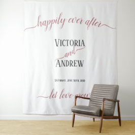 Tapete De Parede Casamento Minimalista Moderno em Script Dourado Ro
