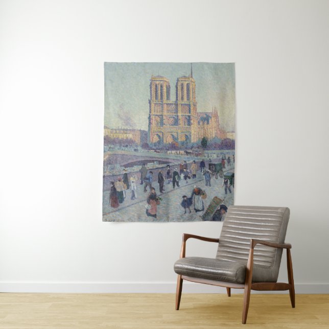 Tapete De Parede Catedral de Notre Dame Paris Pintura Clássica Fran (In Situ)