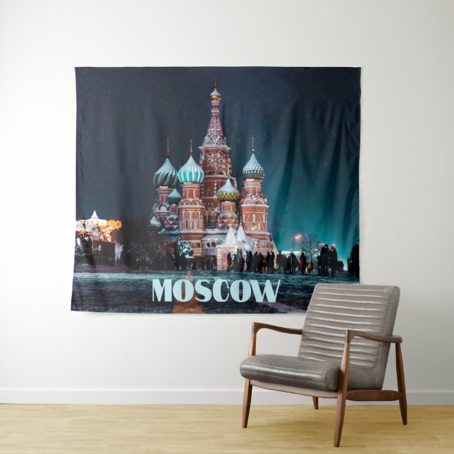 Tapete De Parede Catedral de São Basílio Moscou Rússia (In Situ (Horizontal))