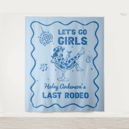 Tapete De Parede Caubói de Discoteca Azul Rodeio Fim de Semana de D