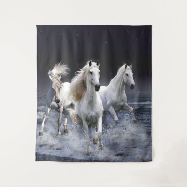 Tapete De Parede Cavalos travesseiros decorativos (Frente)