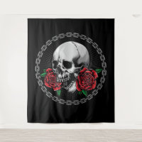 Caveira e Rosas