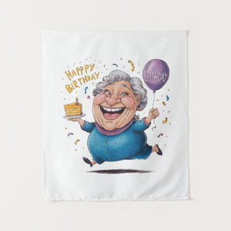 Tapete De Parede Celebração de Aniversário da Vovó
