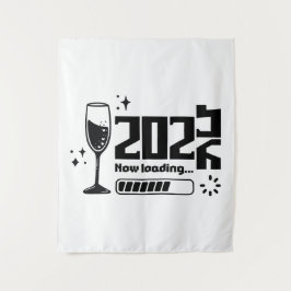 Tapete De Parede Celebração de Carregamento do Ano Novo 2026 Tipogr
