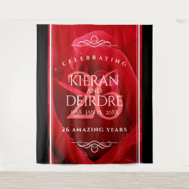 Tapete De Parede Celebração Elegante de Aniversário de Casamento de