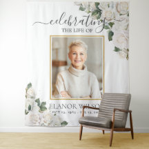 Celebração Floral de Rosas Brancas da Foto da Vida