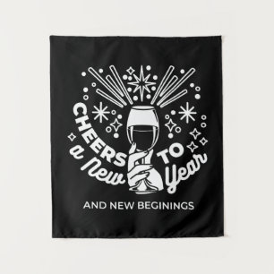 Tapete De Parede Celebrar o novo começo Ilustração de Vidro de Vinh