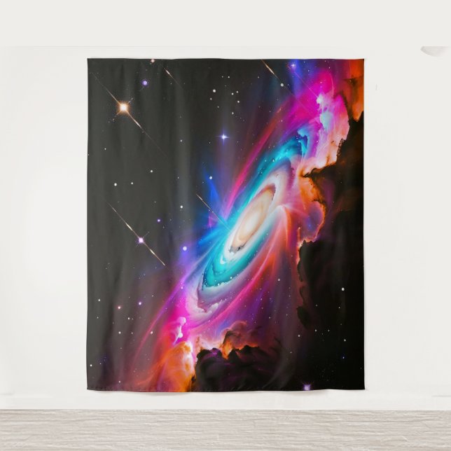 Tapete De Parede Celestial Fantasy Black Hole Wall Art (Frente)