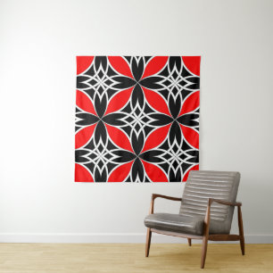 Tapete De Parede Celta Espelhado ( Flutterby Vermelho )