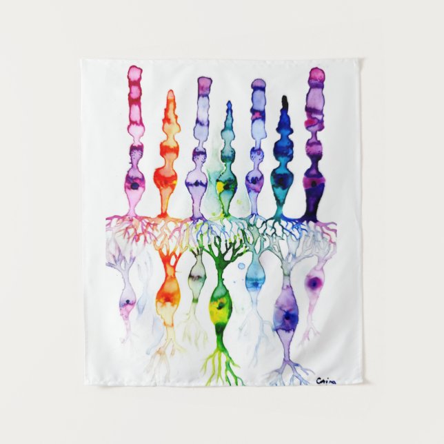 Tapete De Parede Células de cone e neurônio bipolar da retina (Frente)