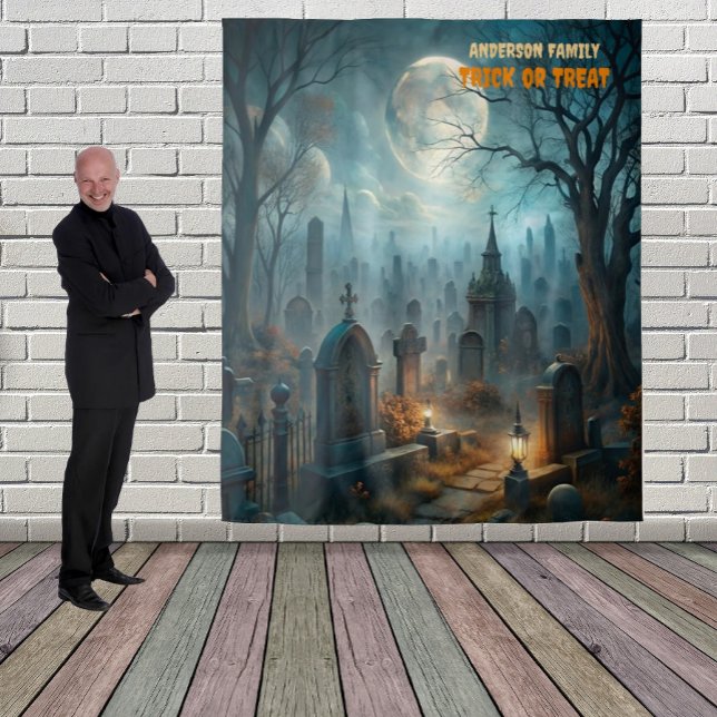 Tapete De Parede Cemitério Assustador de Halloween (Criador carregado)