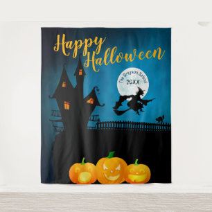 Tapete De Parede Cena Assustadora de Feliz Halloween Fundo de Cen