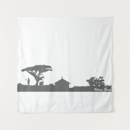 Tapete De Parede Cena da Aldeia