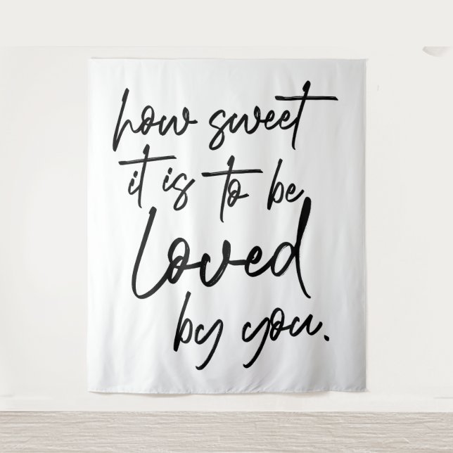 Tapete De Parede Cena de Casamento Personalizada How Sweet It Is (Frente)