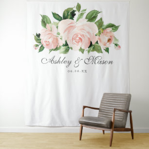 Tapete De Parede Cena de Casamento Shabby Chic Photobooth