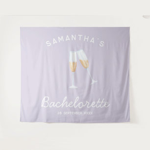 Tapete De Parede Cena de Despedida de Solteira com Champanhe Boho D