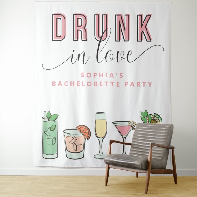Tapete De Parede Cena de Despedida de Solteira Embriagada de Amor (In Situ)