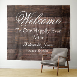 Tapete De Parede Cena de Fundo de Casamento Feliz para Sempre Rústi