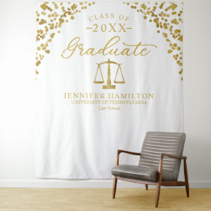 Tapete De Parede Cena de Fundo de Formatura em Ouro Branco para For