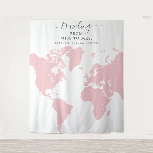 Tapete De Parede Cena de Noiva de Viagem de Miss para Mrs (Frente)