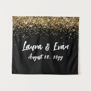 Tapete De Parede Cena Personalizada de Casamento Fotocabine Preto e