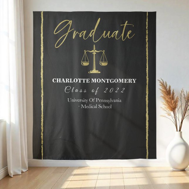 Tapete De Parede Cenário de festa de graduada em direito elegante (Criador carregado)