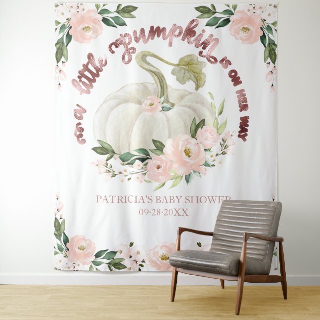 Tapete De Parede Cenário de Fundo para Chá de Bebê do Pequeno Abóbo (In Situ)