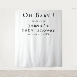 Tapete De Parede Cenário Fotográfico Boho para Chá de Bebê