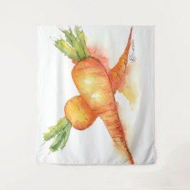 Tapete De Parede Cenoura Laranja Brilhante