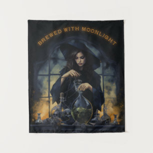 Tapete De Parede Cerveja Com Feiticeira do Luar