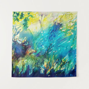 TAPETE DE PAREDE CERVEJA EM TERRA VERDE