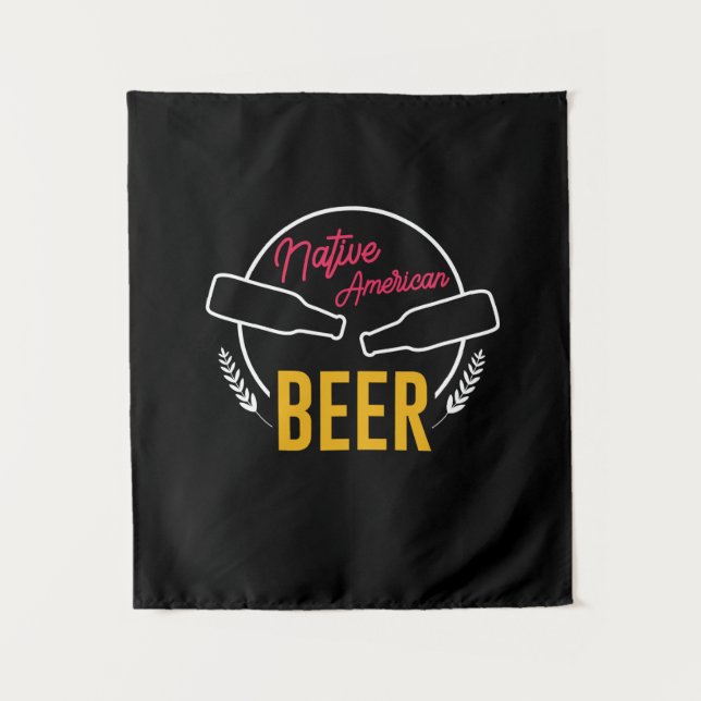 Tapete De Parede Cerveja Nativa Americana (Frente)