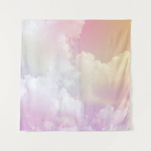 Tapete De Parede Céu Laranja Cor-de-Rosa Suave: Fluffy