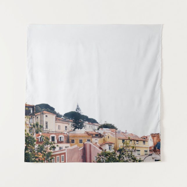 TAPETE DE PAREDE CÉU NUVEM COM CIDADE (Frente)