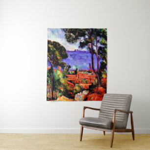 Tapete De Parede Cezanne - Vista através das Árvores