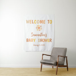 Tapete De Parede Chá de Bebê Boho Sunshine