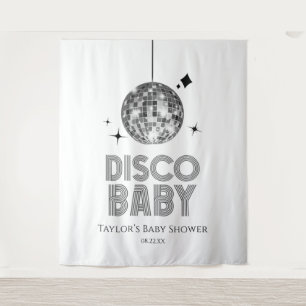 Tapete De Parede Chá de fraldas 'Disco Baby' da Silver Disco Ball