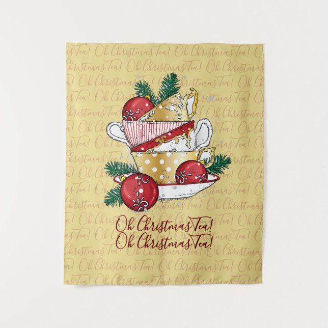 Tapete De Parede Chá de Natal! (Frente)
