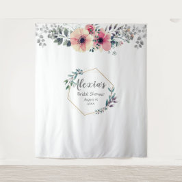 Tapete De Parede Chá de Noiva Botânico Sofisticado