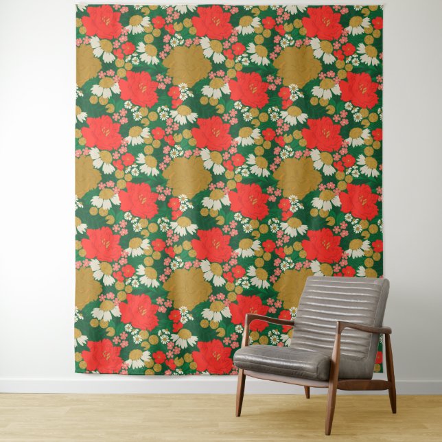 Tapete De Parede Chá de Noiva com Buquê de Flores (In Situ)