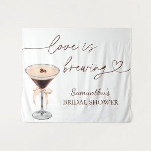 Tapete De Parede Chá de Noiva Espresso Martini O Amor Está Sendo Pr