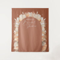 Chá de panela boêmio de terracota com grama pampas