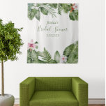 Tapete De Parede Chá de panela Botânico Folhas Tropicais Aquarela<br><div class="desc">Este design de casamento de folhas verdes botânicas pode ser personalizado com suas informações. Ele pode ser personalizado ainda mais, escolhendo o clique para personalizar a opção. Você pode alterar a cor e o estilo do texto, alguns planos de fundo e excluir algumas imagens. Por favor, veja minhas coleções para...</div>